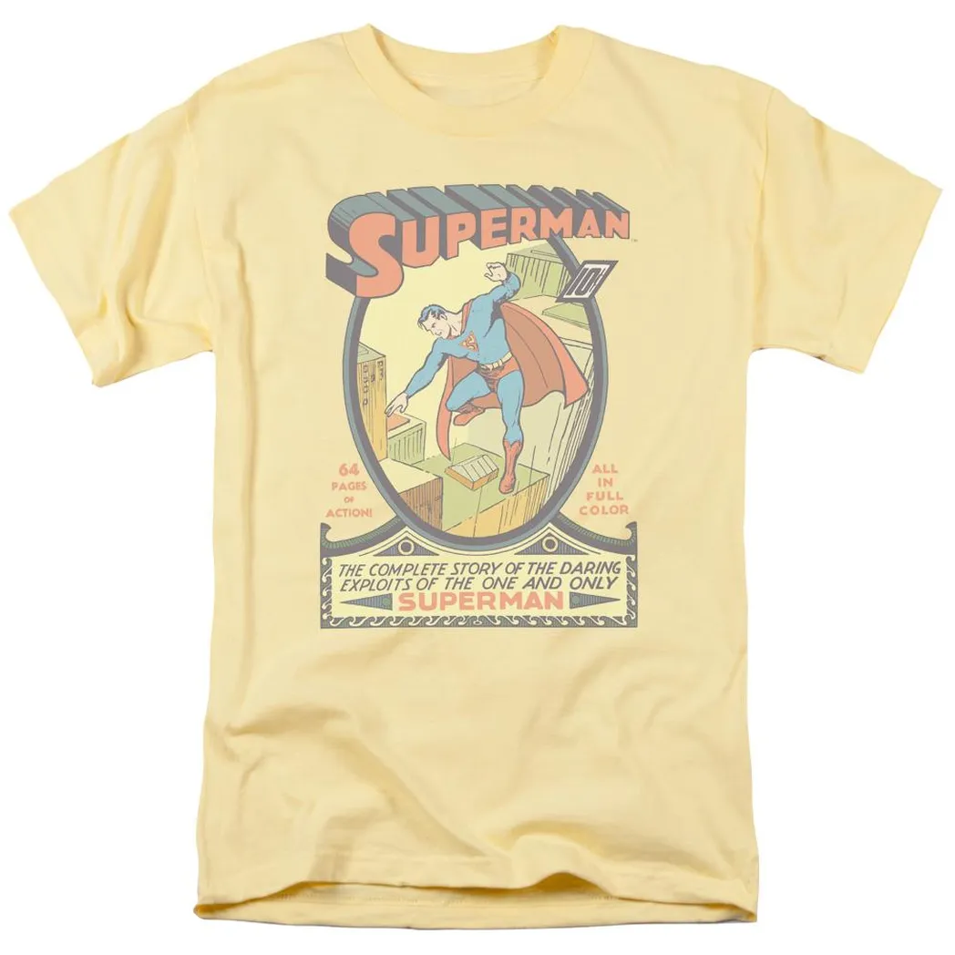 Superman #1 Mens T Shirt Yellow