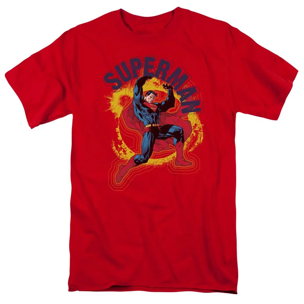 Superman A Name To Uphold Mens T Shirt Red