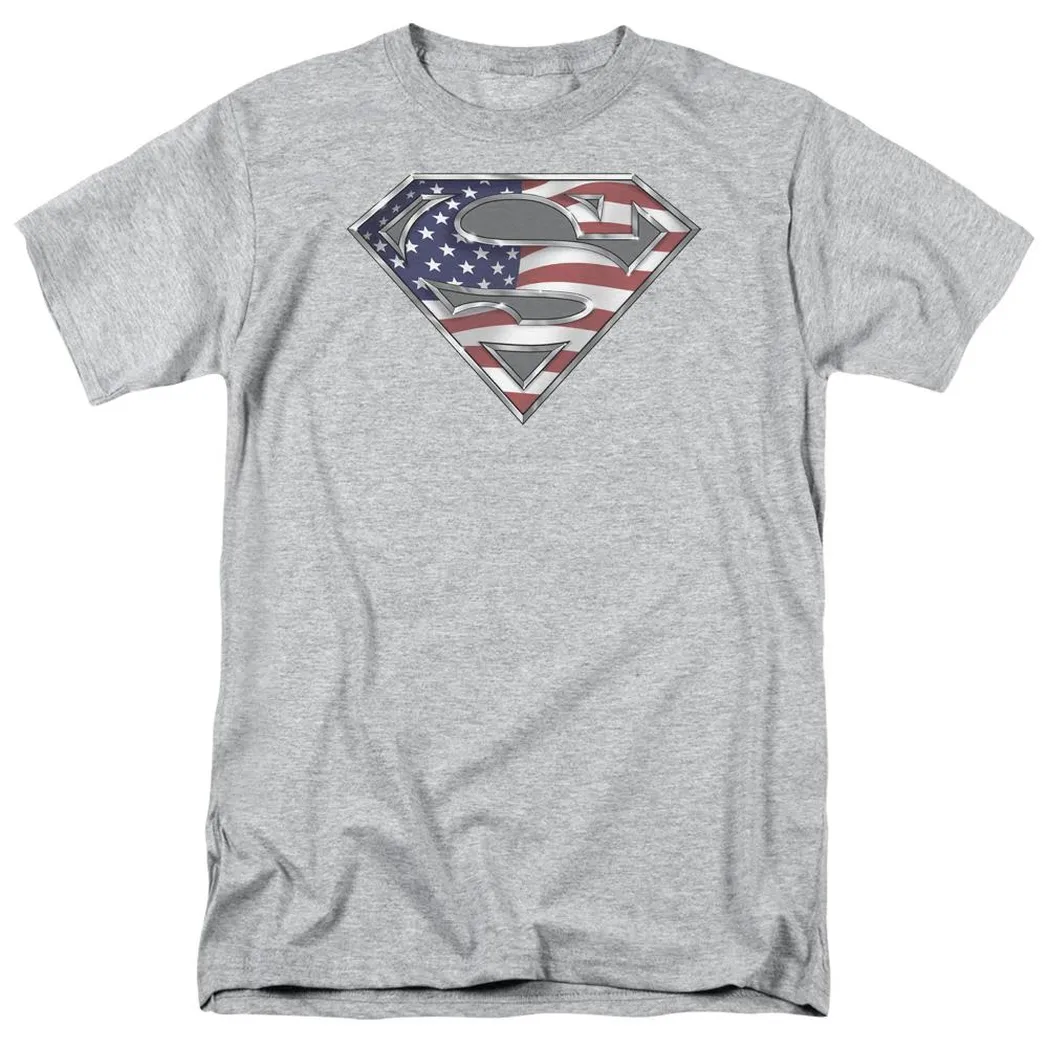 Superman All Mens T Shirt Athletic Heather