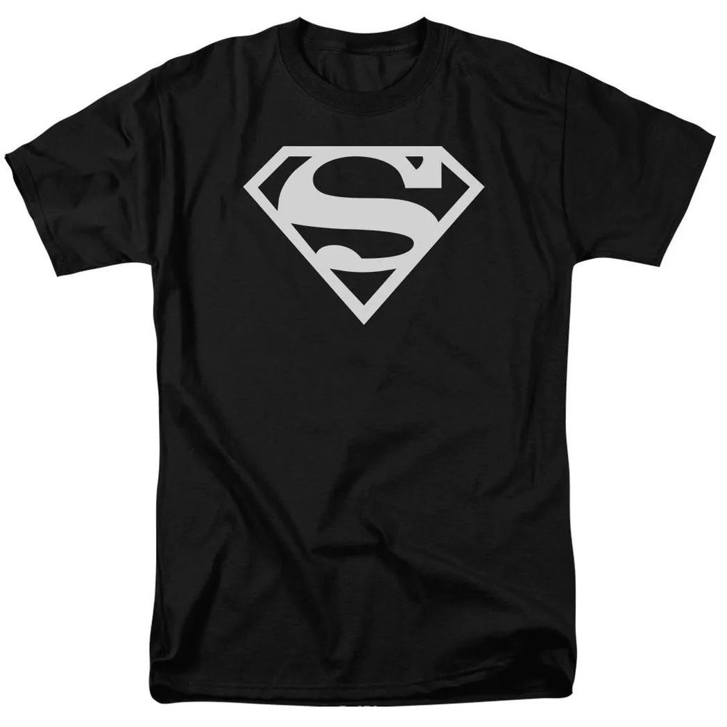 Superman Logo Mens T Shirt Black