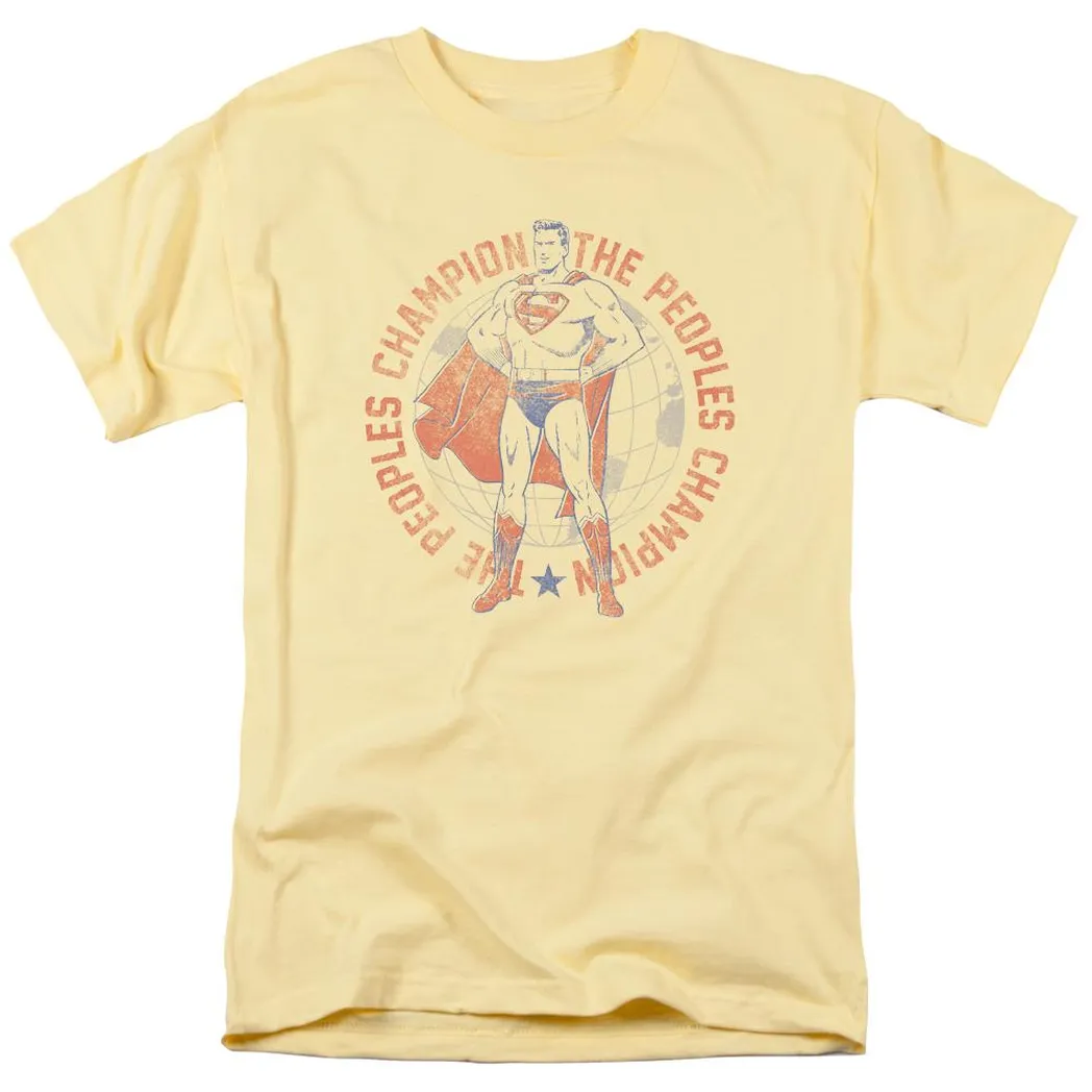 Superman Peoples Champion Mens T Shirt Yellow