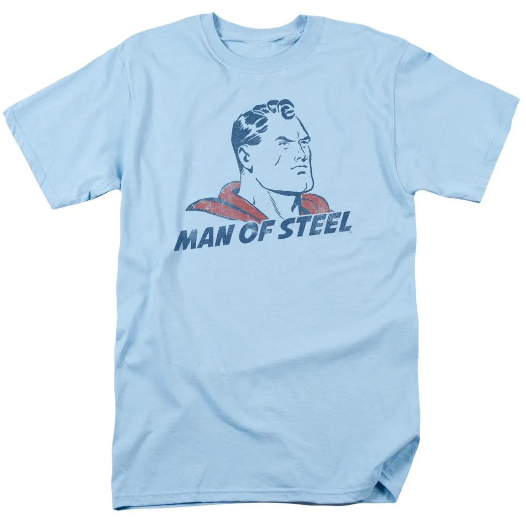 Superman The Man Mens T Shirt Light Blue