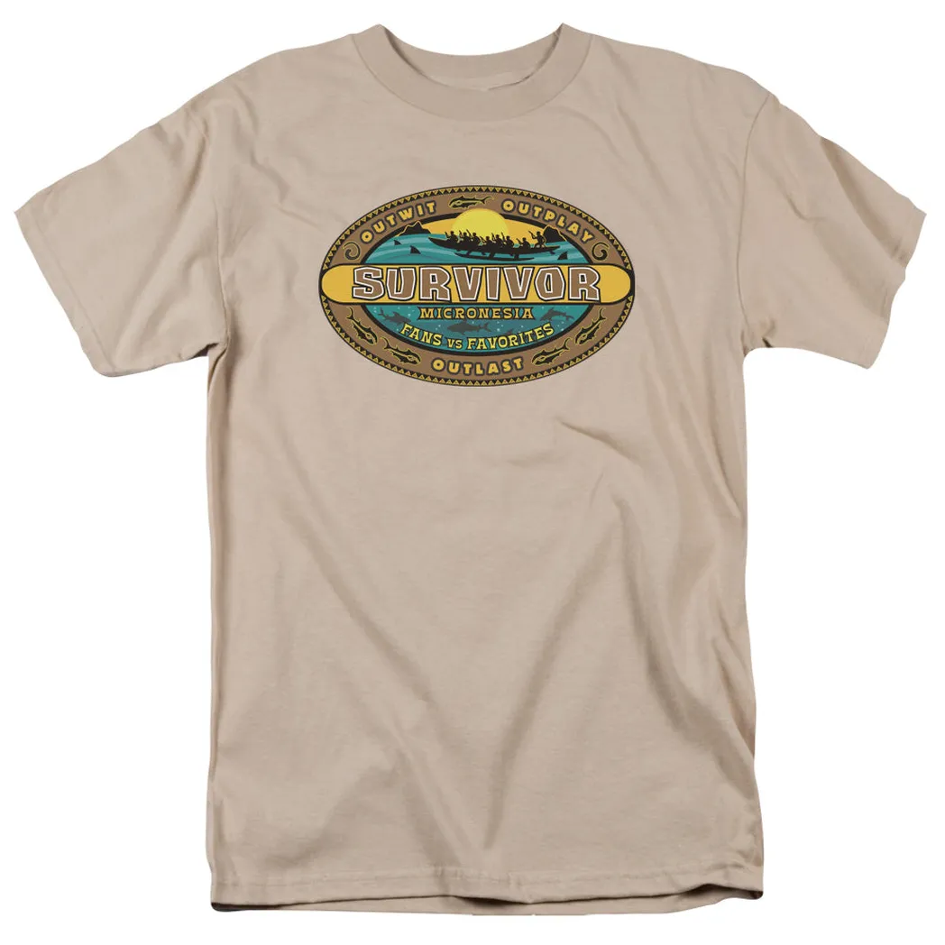 Survivor Micronesia Mens T Shirt Sand