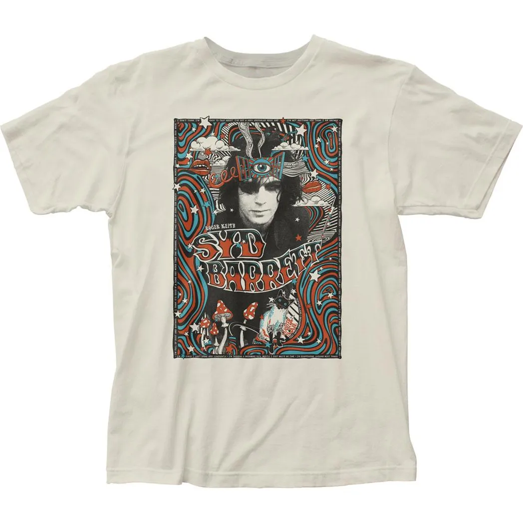 Syd Barrett Melty Poster Mens T Shirt Vintage White