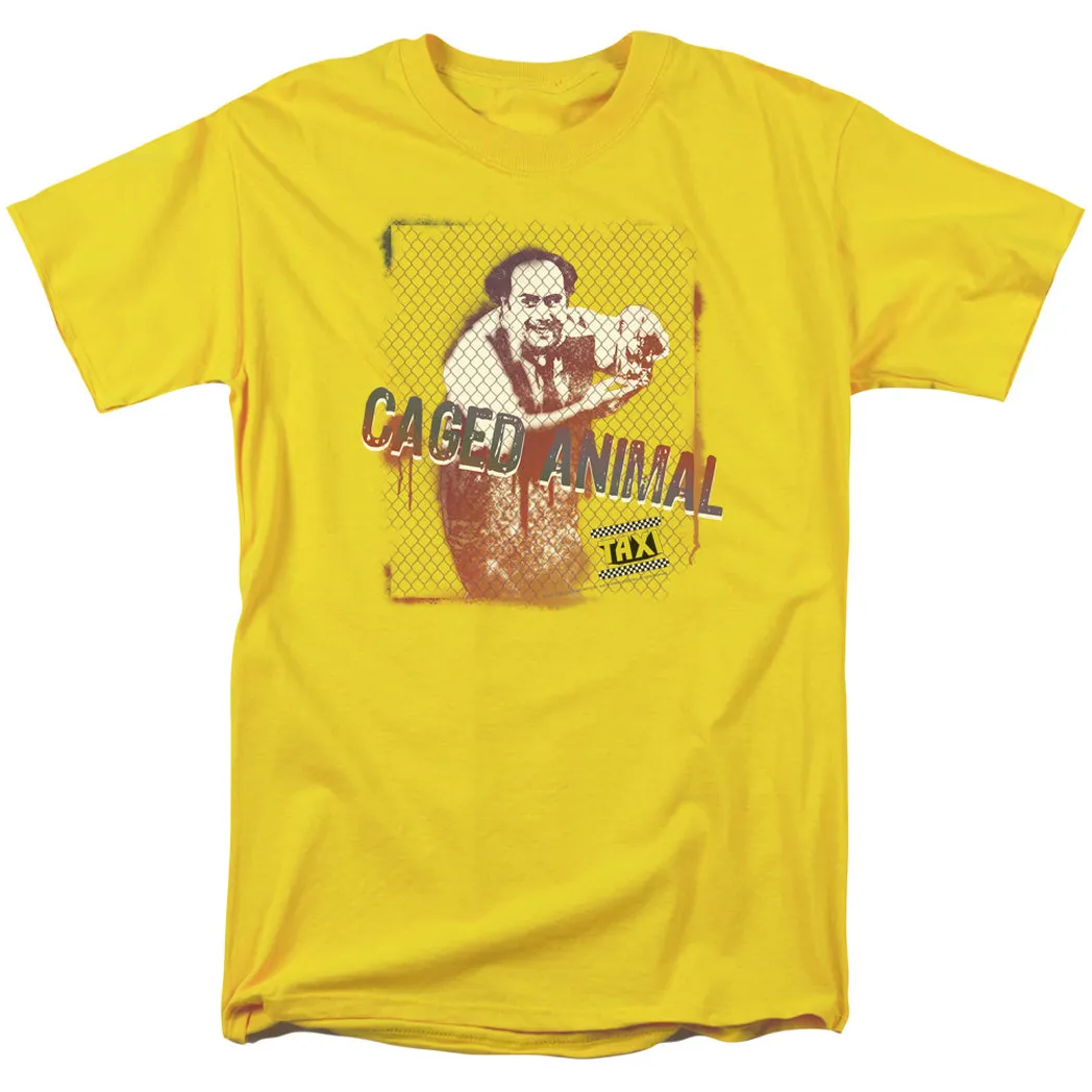 Taxi Caged Animal Mens T Shirt Yellow