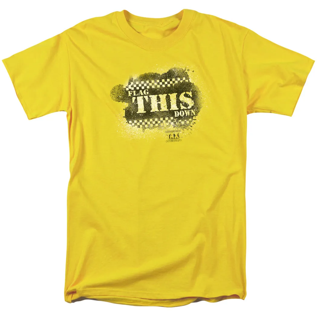 Taxi Flag This Mens T Shirt Yellow