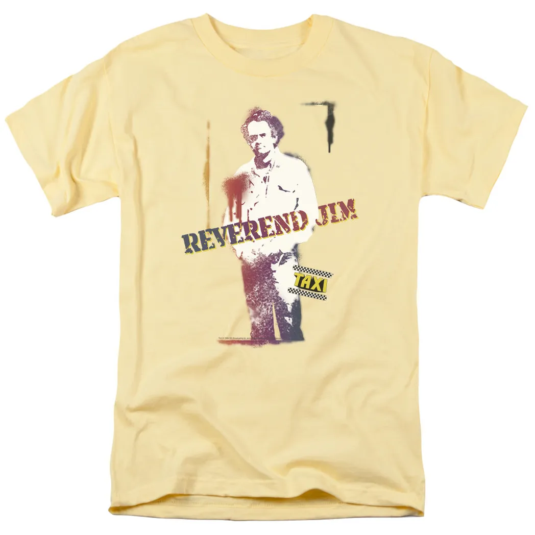 Taxi Reverend Jim Mens T Shirt Yellow