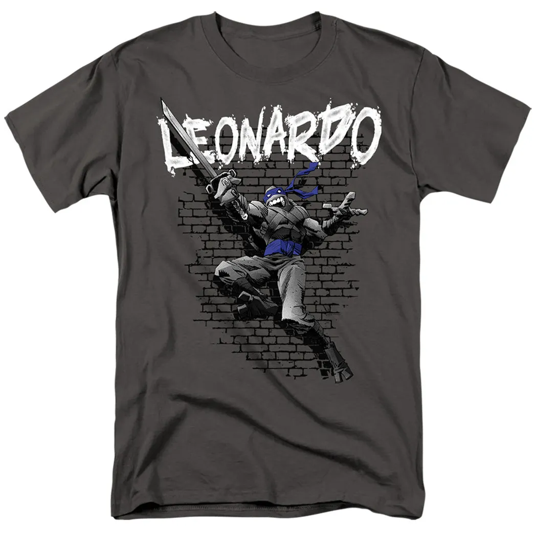 Teenage Mutant Ninja Turtles Teenage Mutant Ninja Turtles Leonardo Mens T Shirt Charcoal