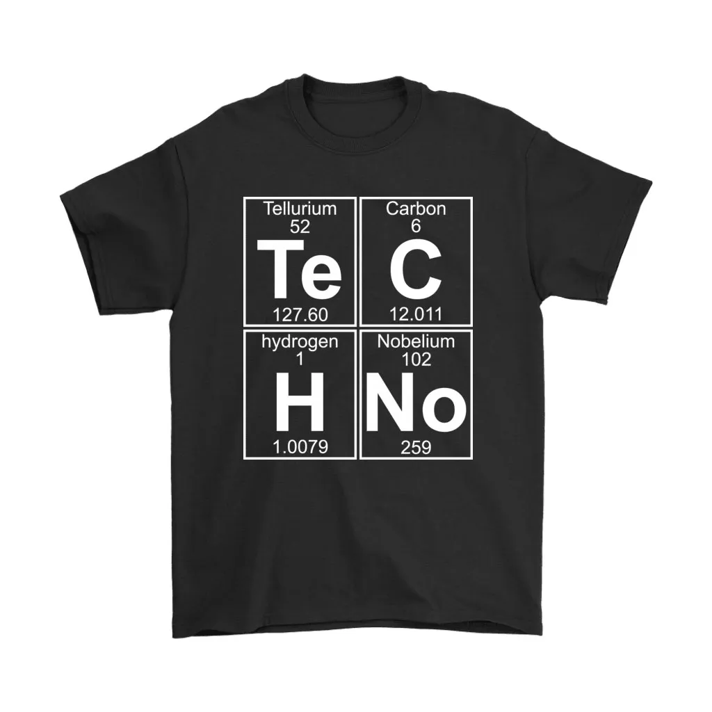 Tellurium Carbon Hydrogen Nobelium Chemical Techno Chart Unisex T-Shirt, Hoodie, Sweatshirt