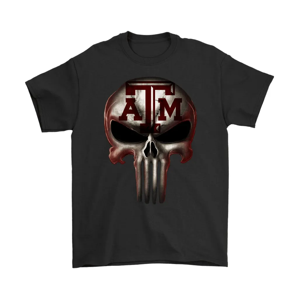 Texas Am Aggies The Punisher Mashup Ncaa Football Unisex T-Shirt, Hoodie, Sweatshirt