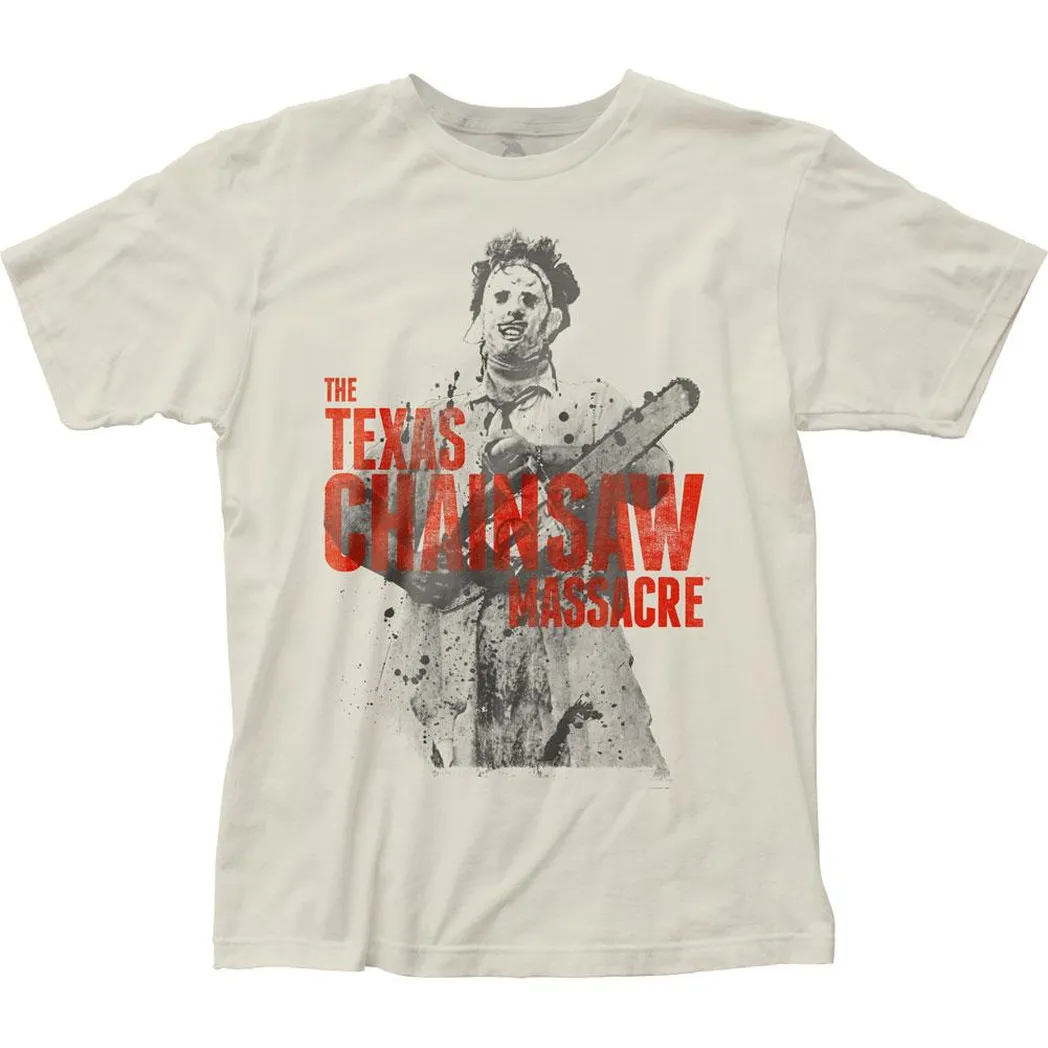 Texas Chainsaw Massacre Leatherface Mens T Shirt Vintage White