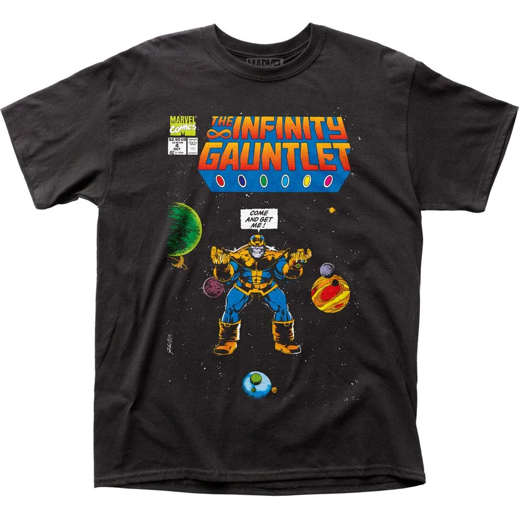 Thanos Come and Get Me Mens T Shirt Black