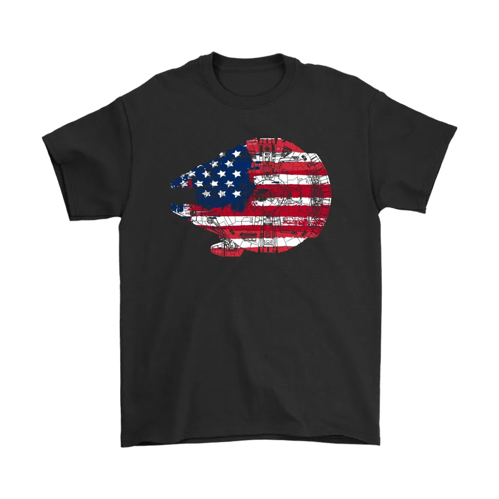 The American Flag Star Wars Millennium Falcon Us Space Force Unisex T-Shirt, Hoodie, Sweatshirt