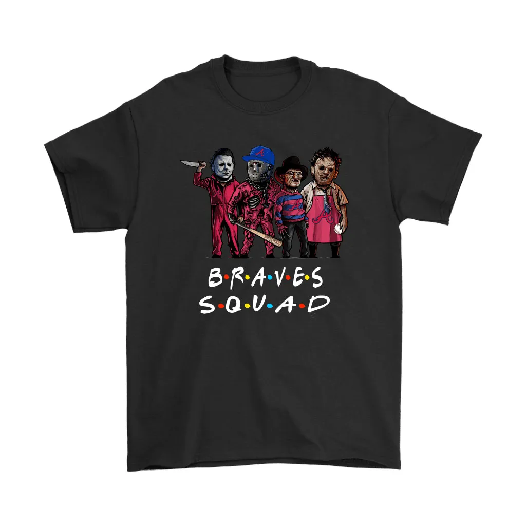 The Atlanta Braves Squad Horror Killers Friends Mlb Unisex T-Shirt, Hoodie, Sweatshirt