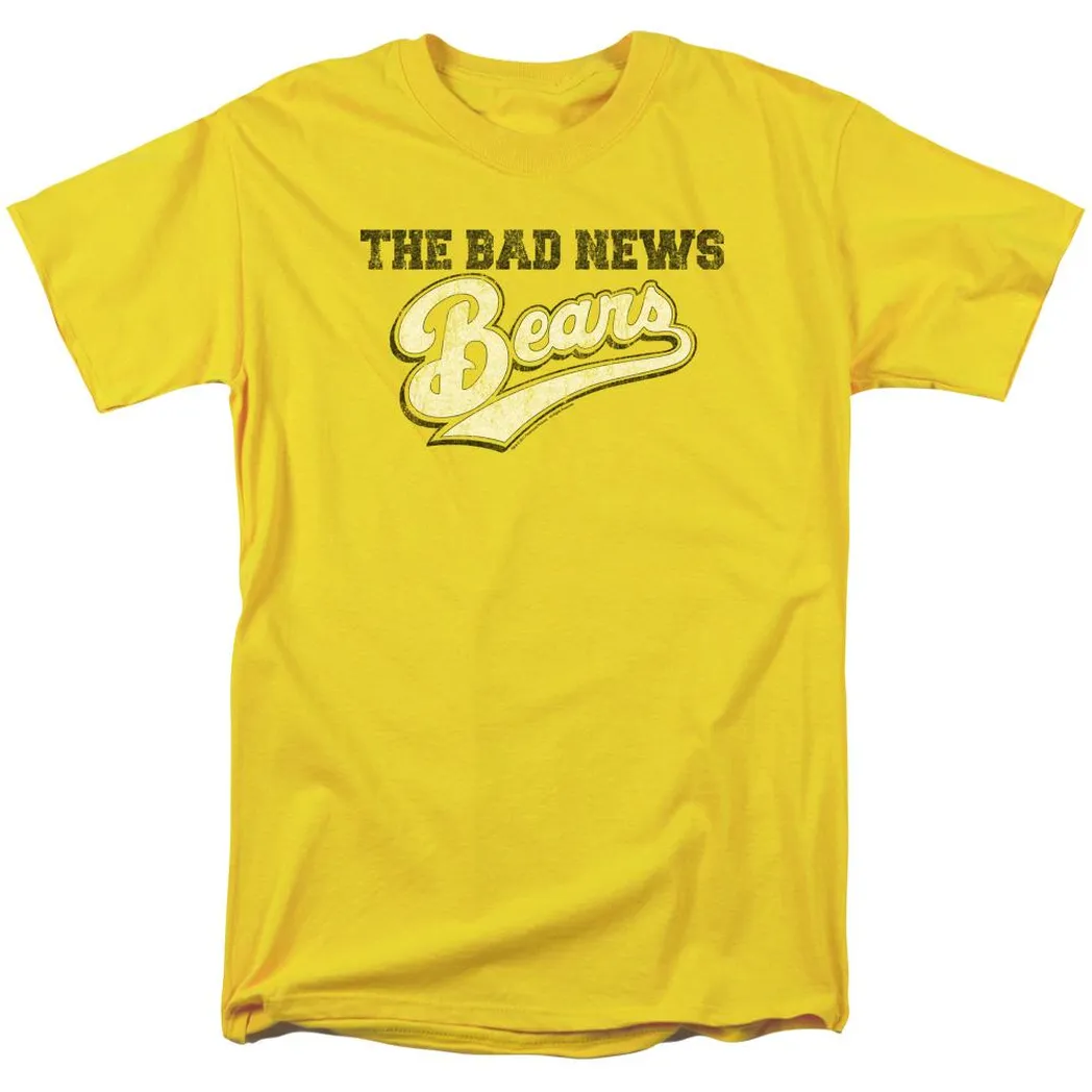 The Bad News Bears Logo Mens T Shirt Yellow