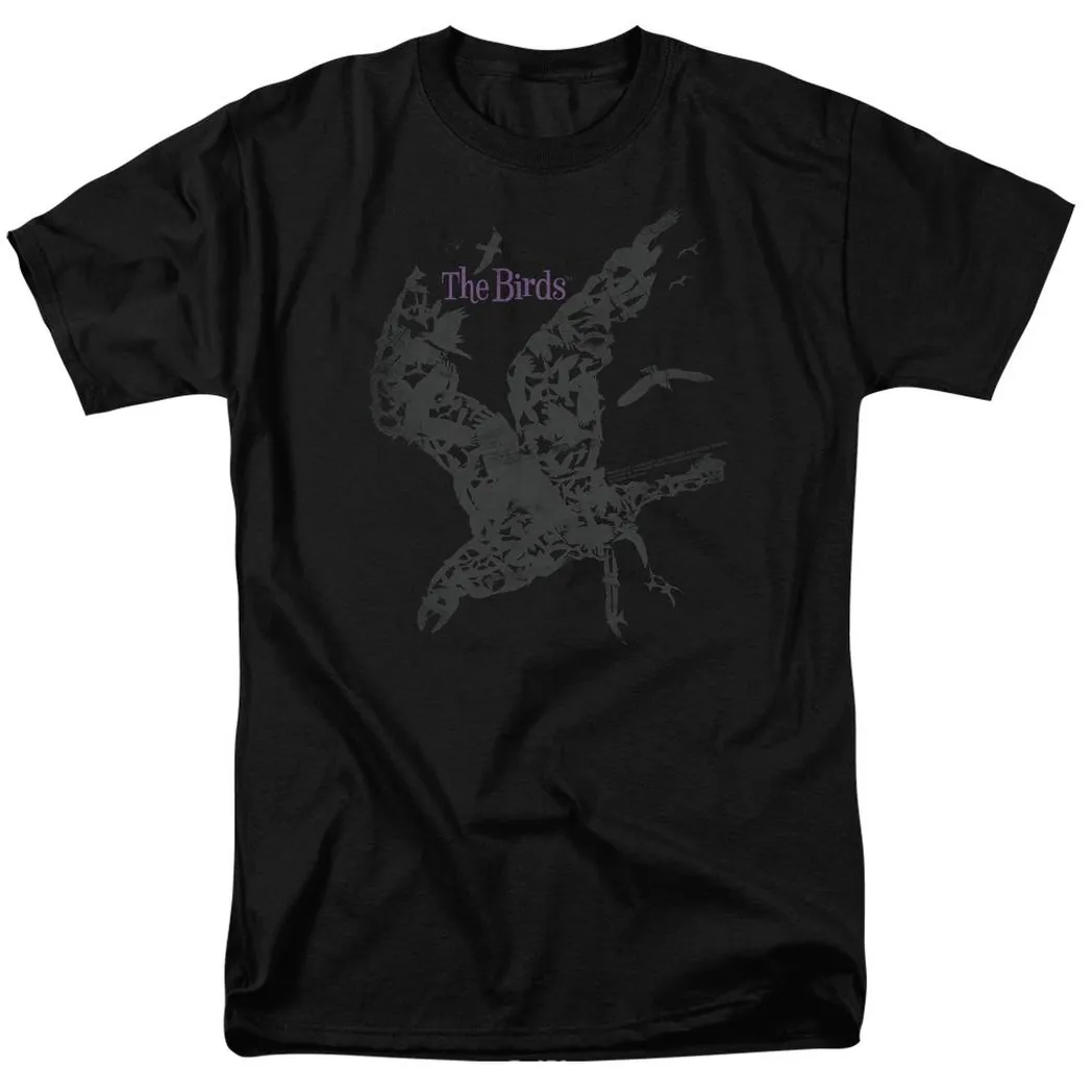 The Birds Poster Mens T Shirt Black