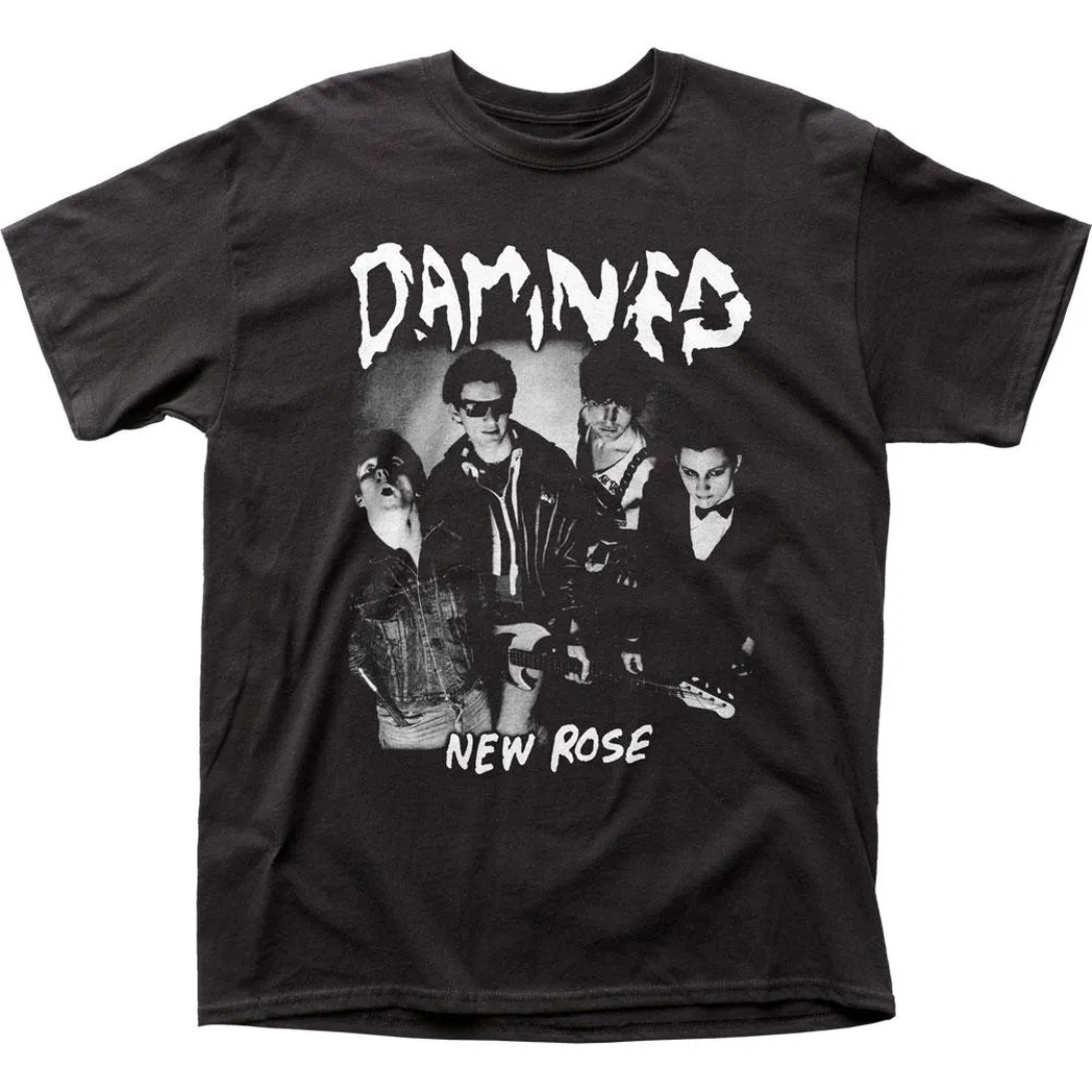 The Damned New Rose Mens T Shirt Black