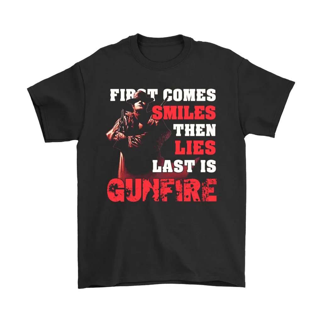 The Dark Tower First Comes Smiles Last Is Gunfire Stephen King Unisex T-Shirt, Hoodie, Sweatshirt