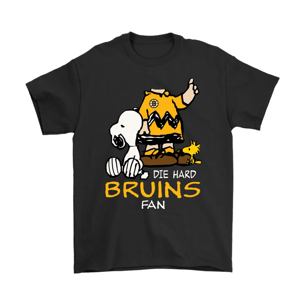 The Die Hard Boston Bruins Fans Charlie Snoopy Nhl Unisex T-Shirt, Hoodie, Sweatshirt