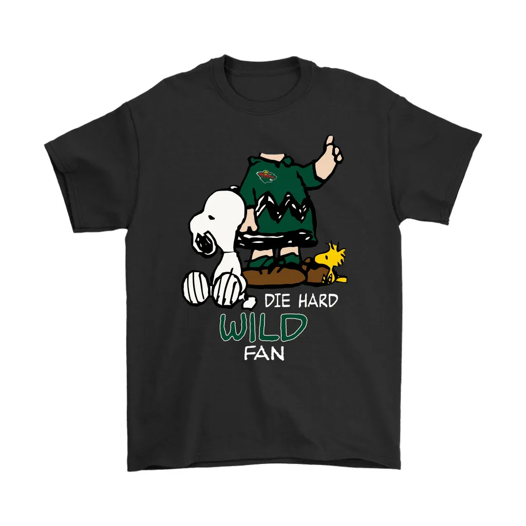 The Die Hard Minnesota Wild Fans Charlie Snoopy Nhl Unisex T-Shirt, Hoodie, Sweatshirt