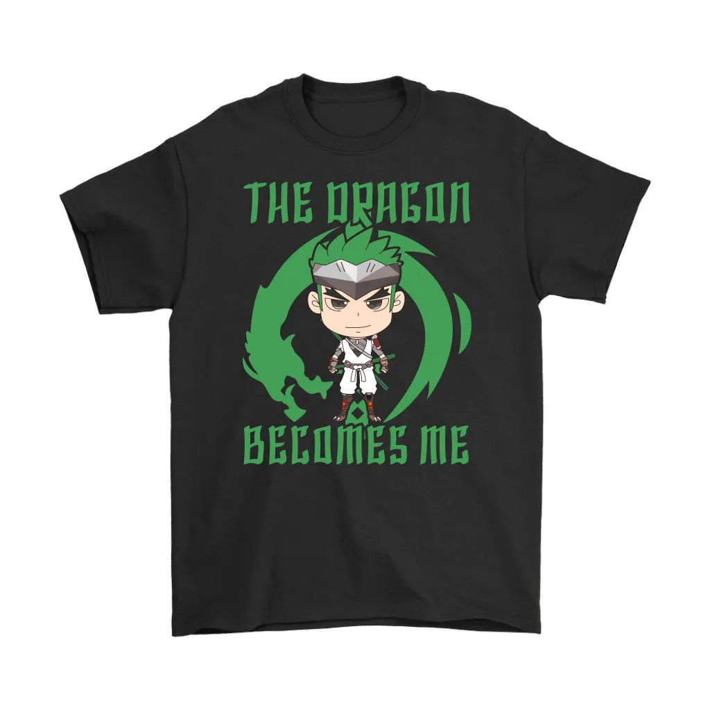 The Dragon Becomes Me Chibi Maskless Genji Overwatch Unisex T-Shirt, Hoodie, Sweatshirt