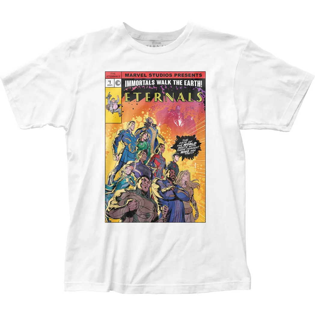 The Eternals Retro Comic Who Are They? Mens T Shirt White