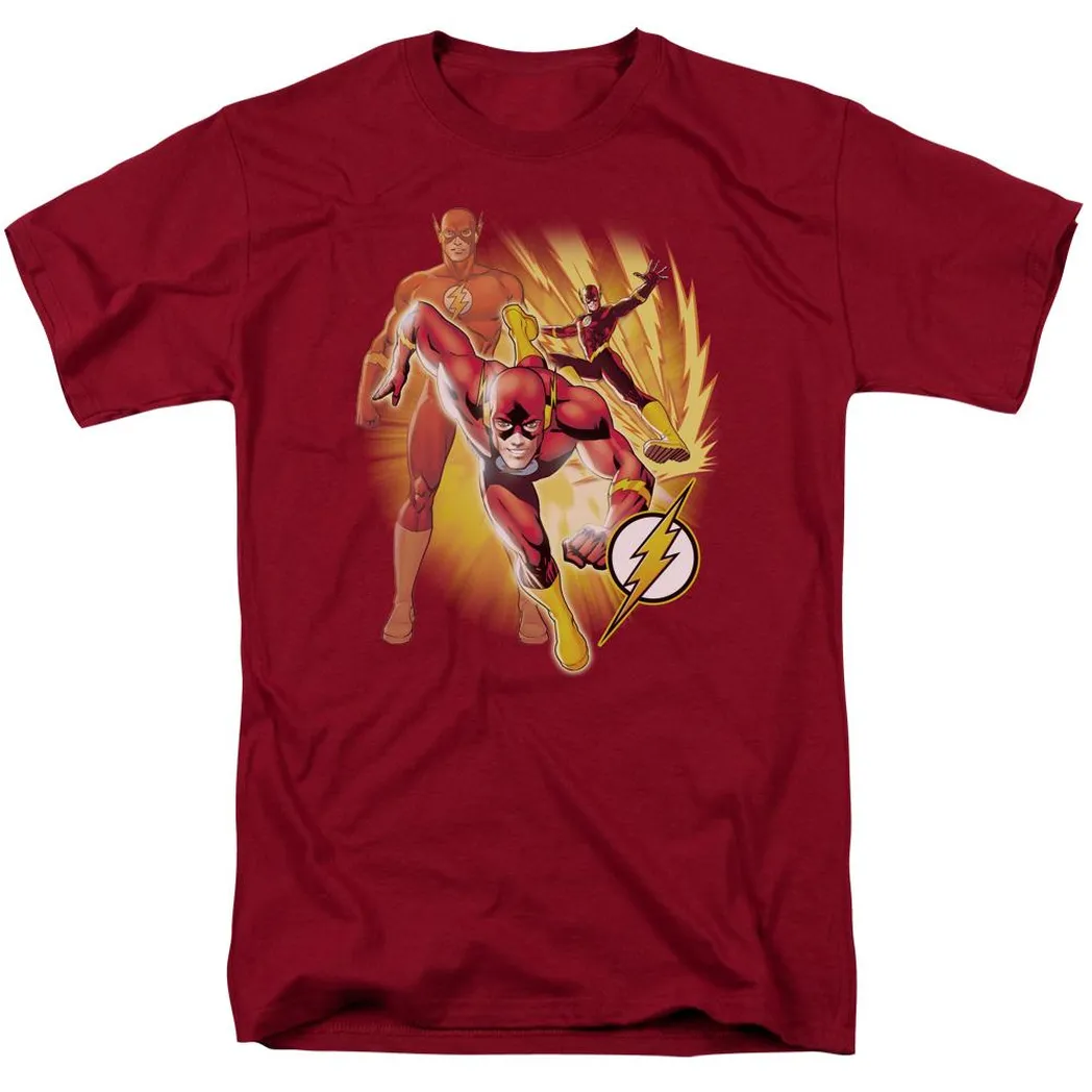 The Flash Collage Mens T Shirt Cardinal