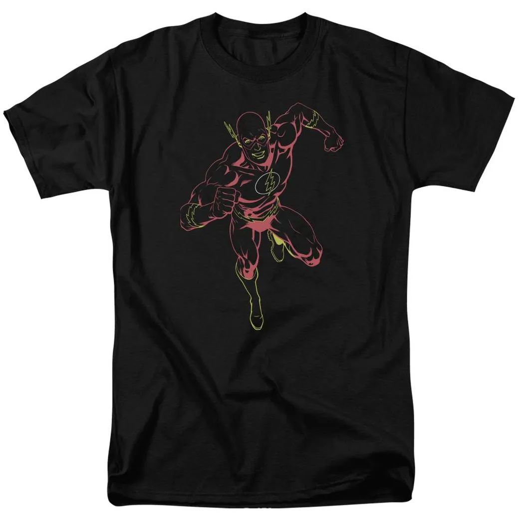 The Flash Neon Flash Mens T Shirt Black