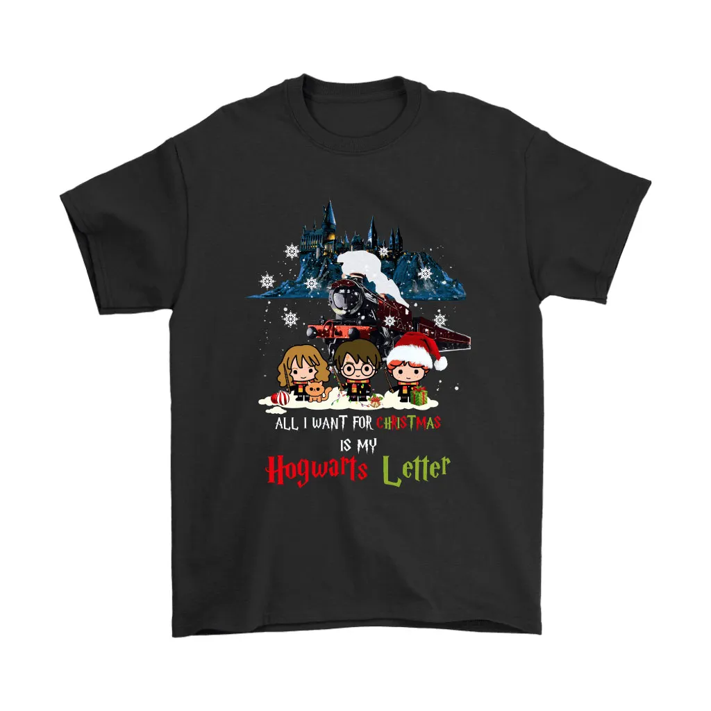 The Golden Trio All I Want For Christmas Is My Hogwarts Letter Unisex T-Shirt, Hoodie, Sweatshirt