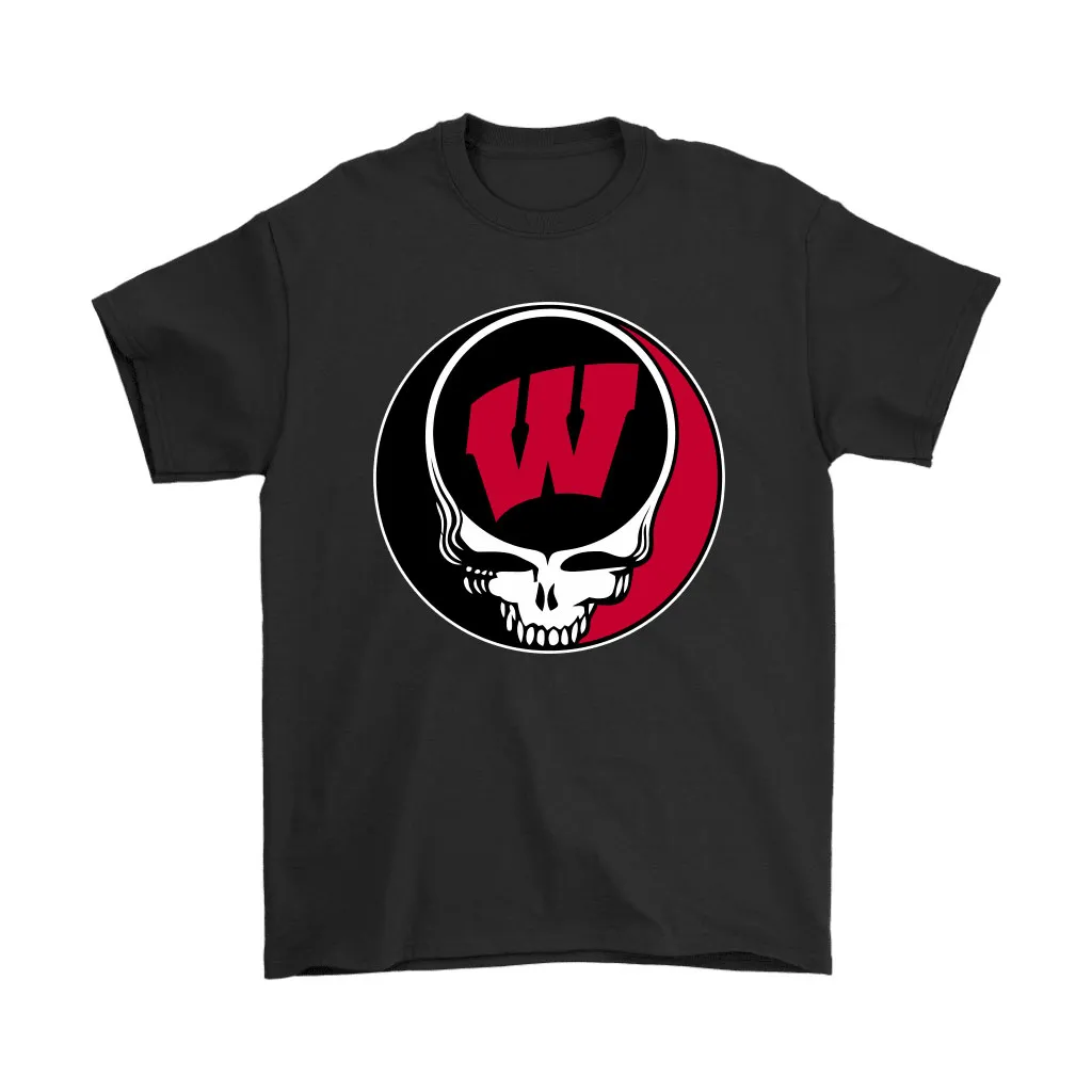 The Grateful Dead X Wisconsin Badgers Logo Ncaa Unisex T-Shirt, Hoodie, Sweatshirt