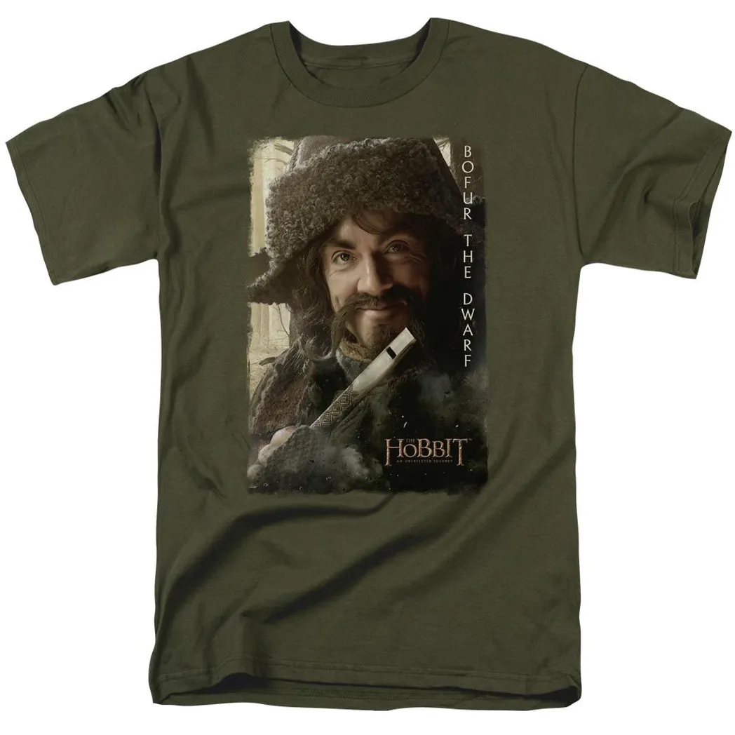 The Hobbit Bofur Mens T Shirt Military Green