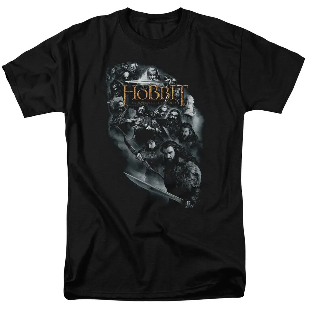 The Hobbit Cast of Characters Mens T Shirt Black