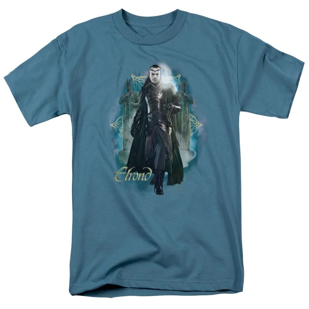 The Hobbit Elrond Mens T Shirt Slate