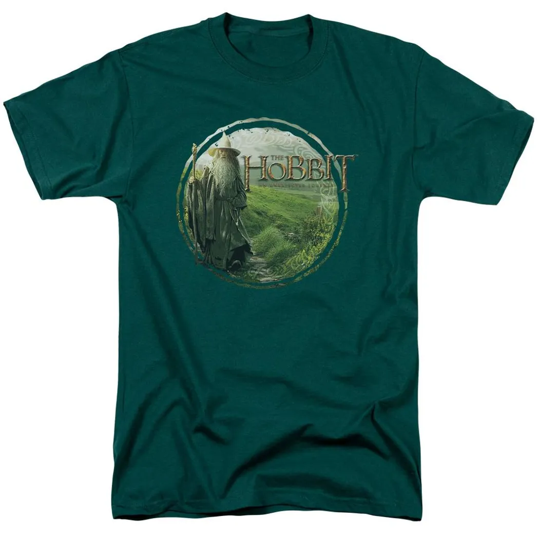 The Hobbit Gandalfs Journey Mens T Shirt Hunter Green