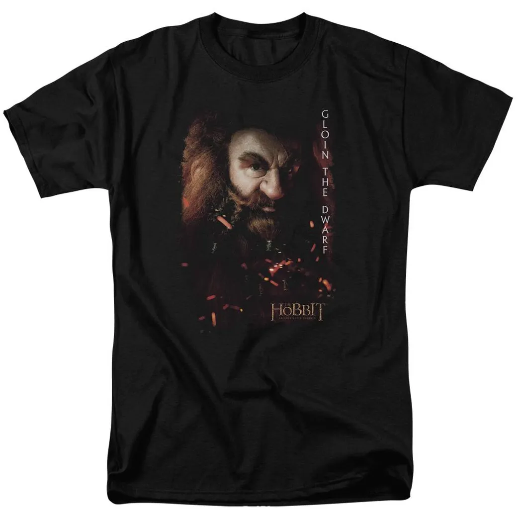 The Hobbit Gloin Poster Mens T Shirt Black