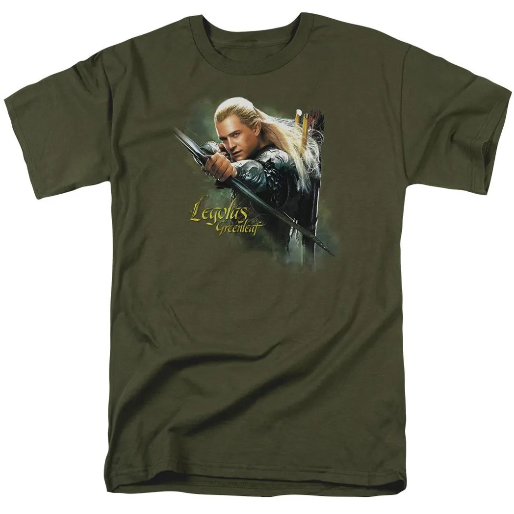 The Hobbit Legolas Greenleaf Mens T Shirt Military Green