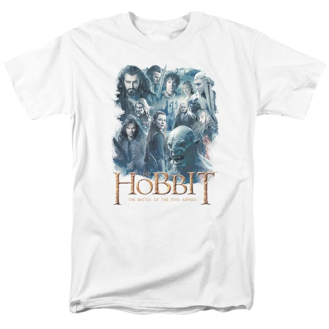 The Hobbit Main Characters Mens T Shirt White