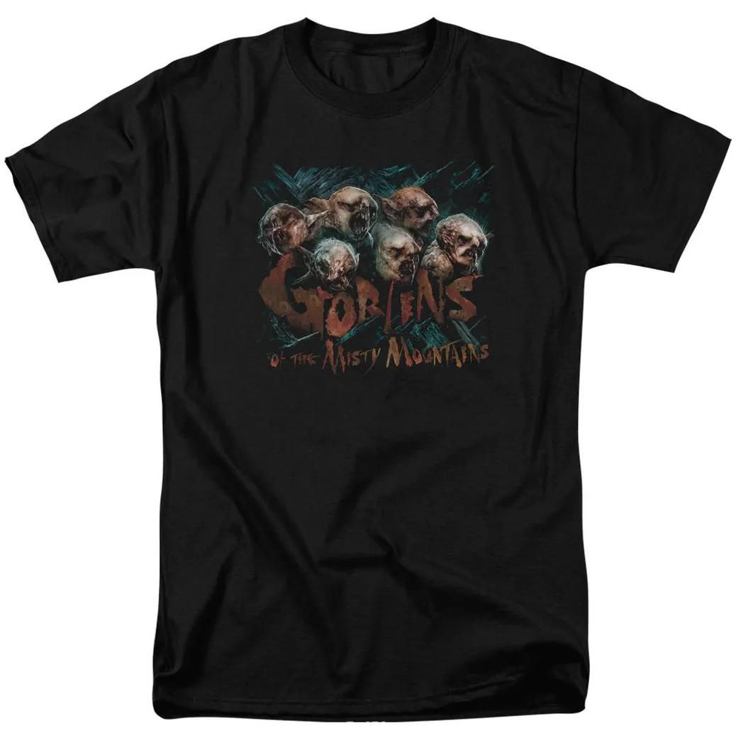 The Hobbit Misty Goblins Mens T Shirt Black