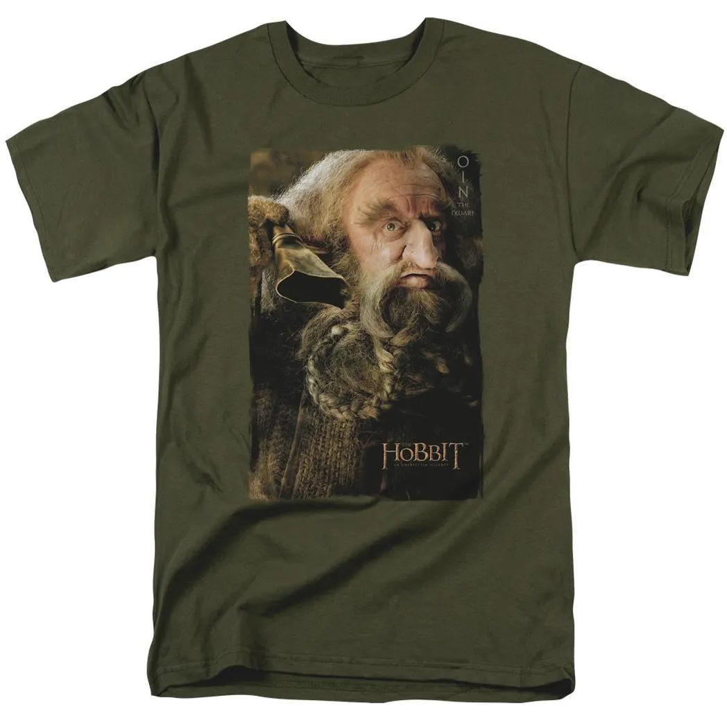 The Hobbit Oin Mens T Shirt Military Green