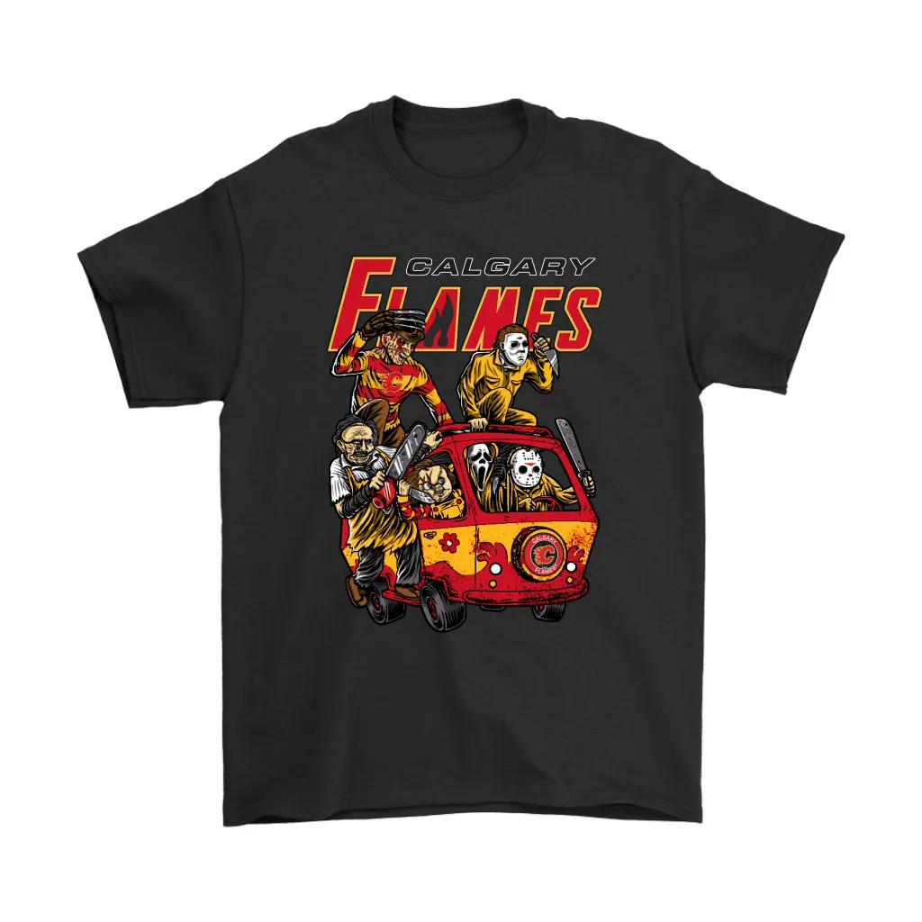 The Killers Club Calgary Flames Horror Nhl Hockey Unisex T-Shirt, Hoodie, Sweatshirt