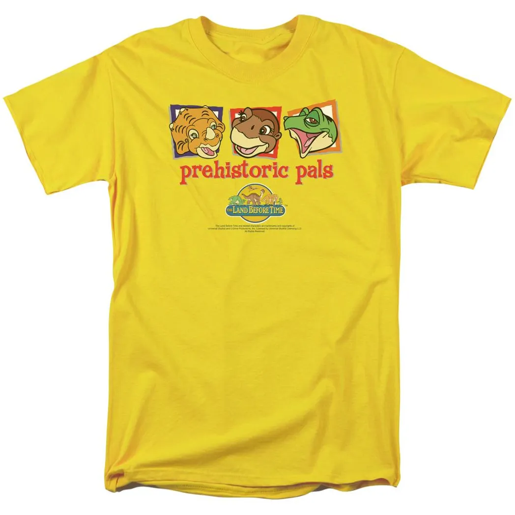 The Land Before Time Prehistoric Pals Mens T Shirt Yellow