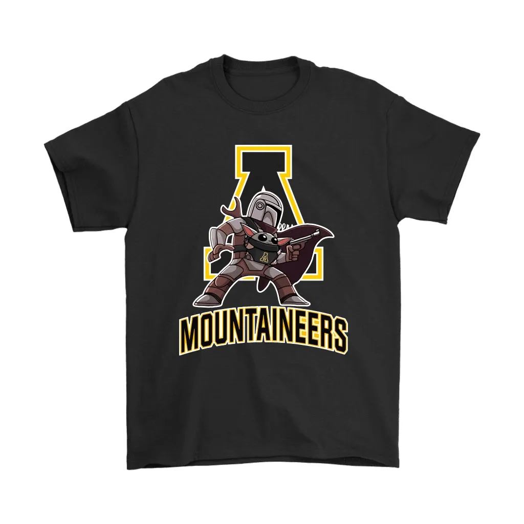 The Mandalorian Baby Yoda Appalachian State Mountaineers Ncaa Unisex T-Shirt, Hoodie, Sweatshirt