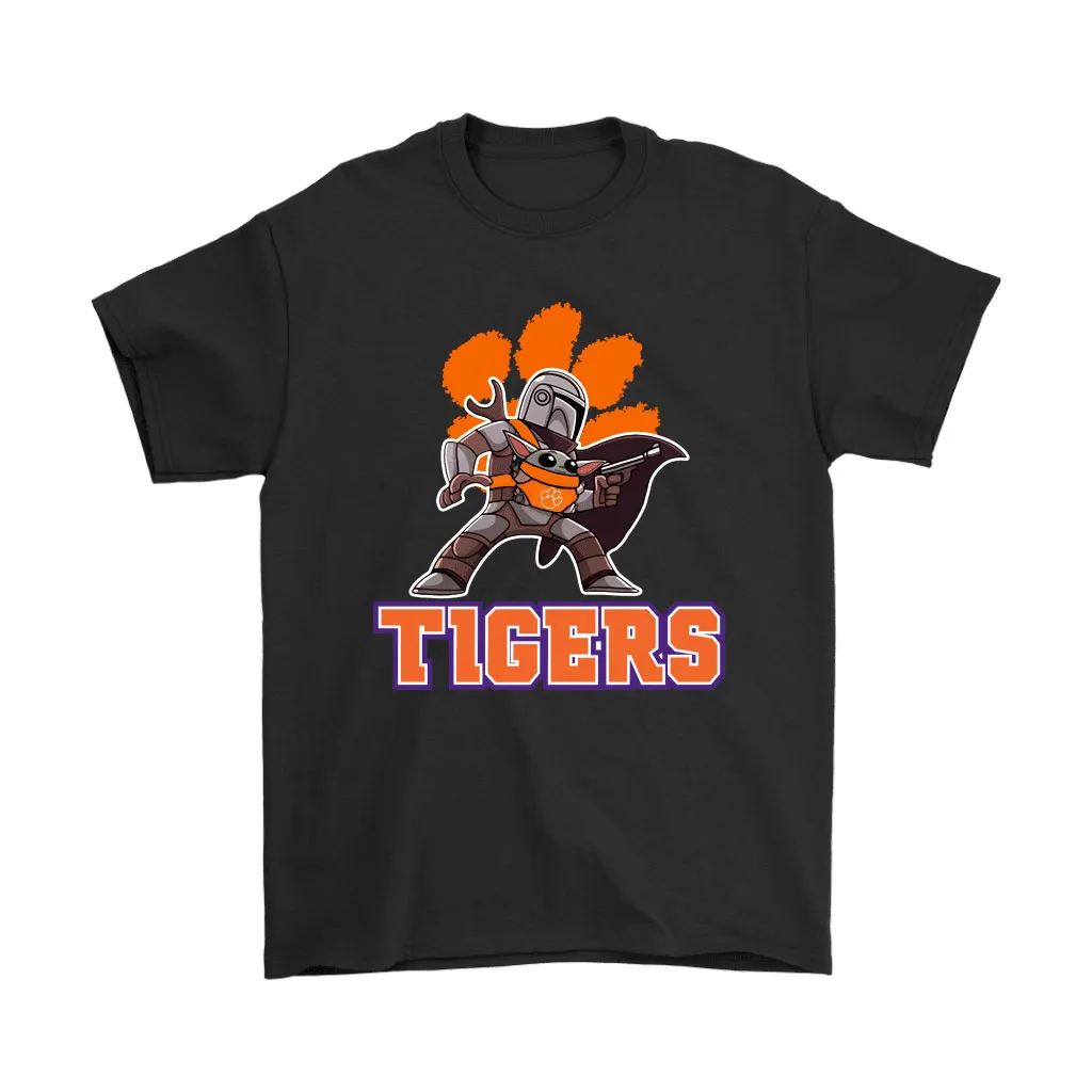 The Mandalorian Baby Yoda Clemson Tigers Ncaa Unisex T-Shirt, Hoodie, Sweatshirt