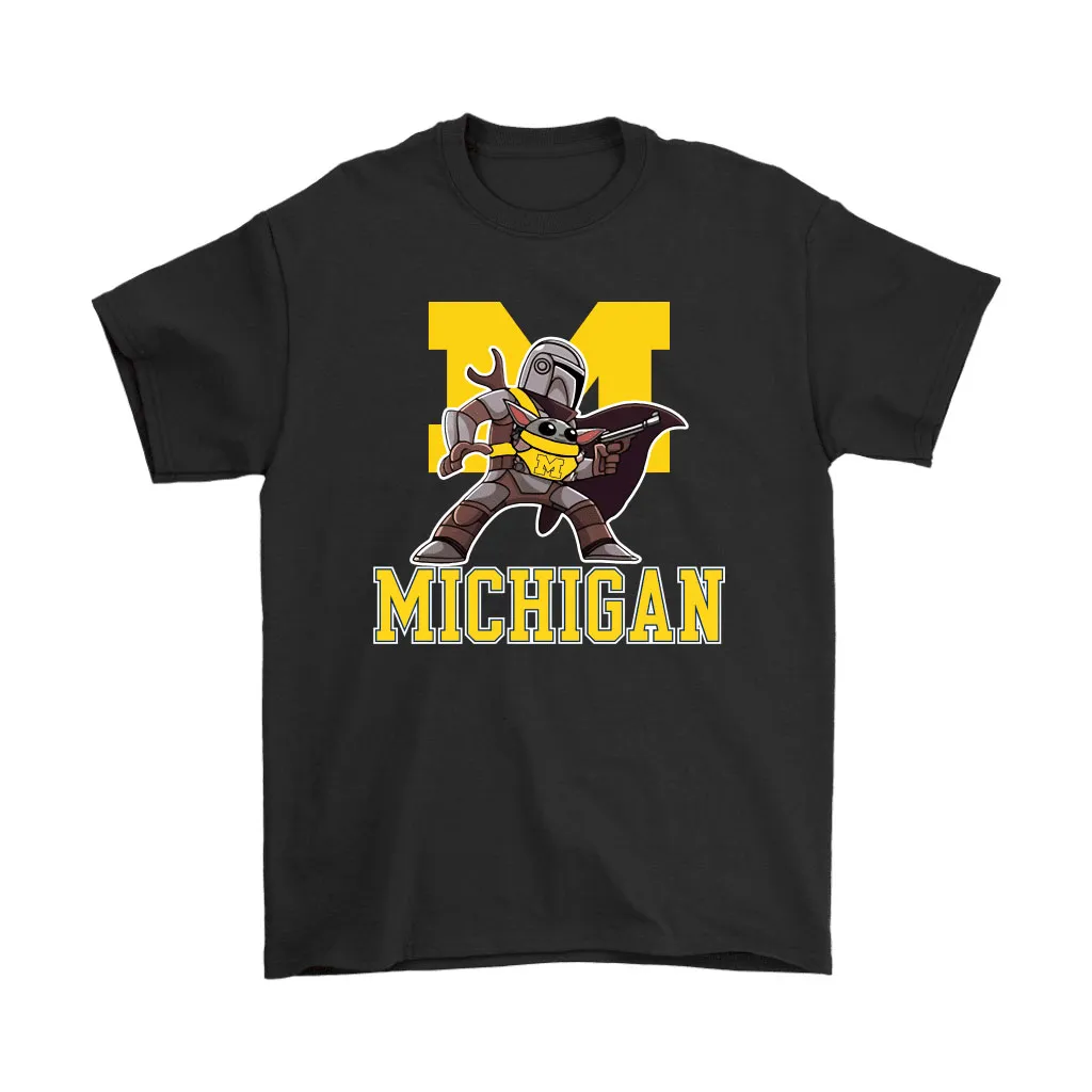 The Mandalorian Baby Yoda Michigan Wolverines Ncaa Unisex T-Shirt, Hoodie, Sweatshirt