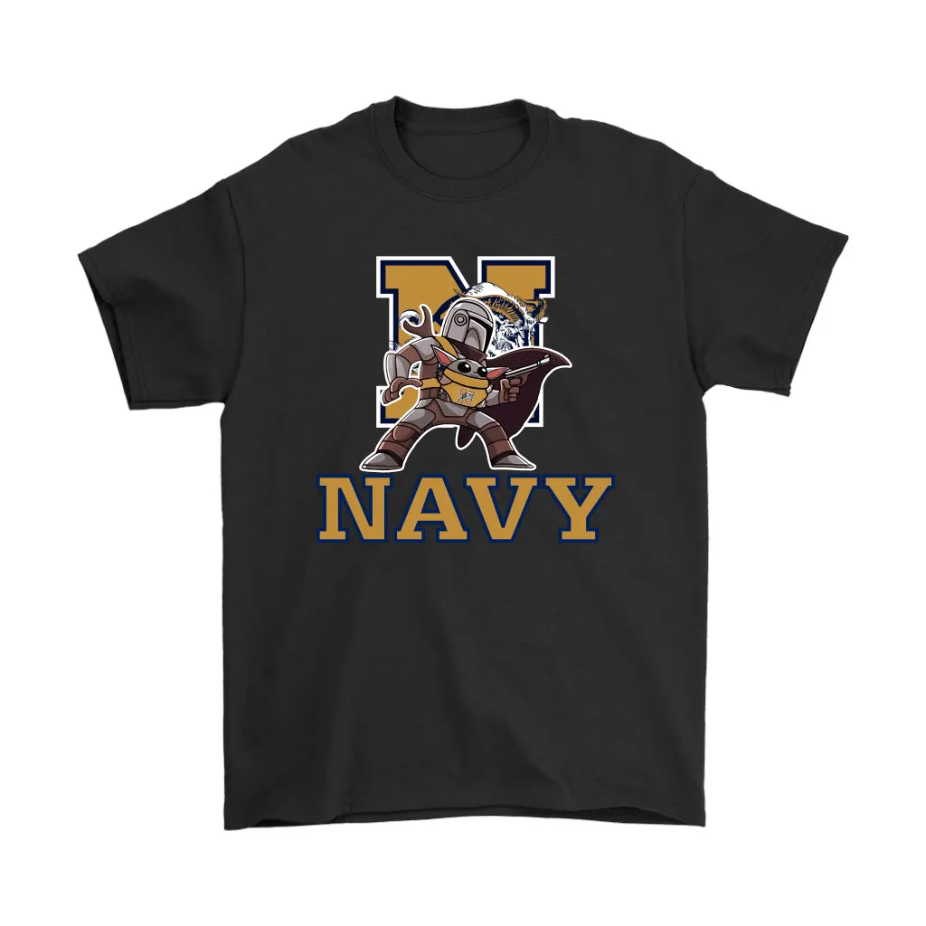 The Mandalorian Baby Yoda Navy Midshipmen Ncaa Unisex T-Shirt, Hoodie, Sweatshirt