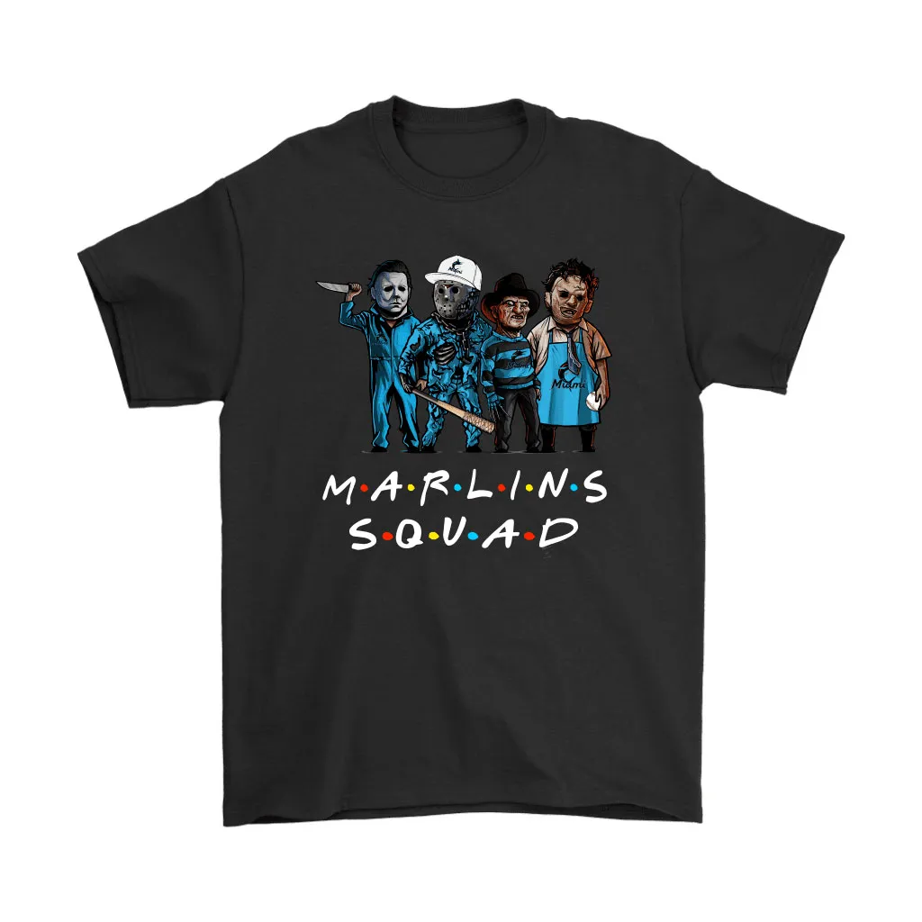 The Miami Marlins Squad Horror Killers Friends Mlb Unisex T-Shirt, Hoodie, Sweatshirt