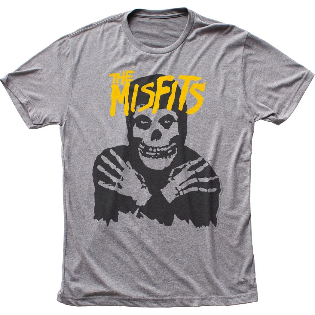 The Misfits Classic Skull Mens T Shirt Grey