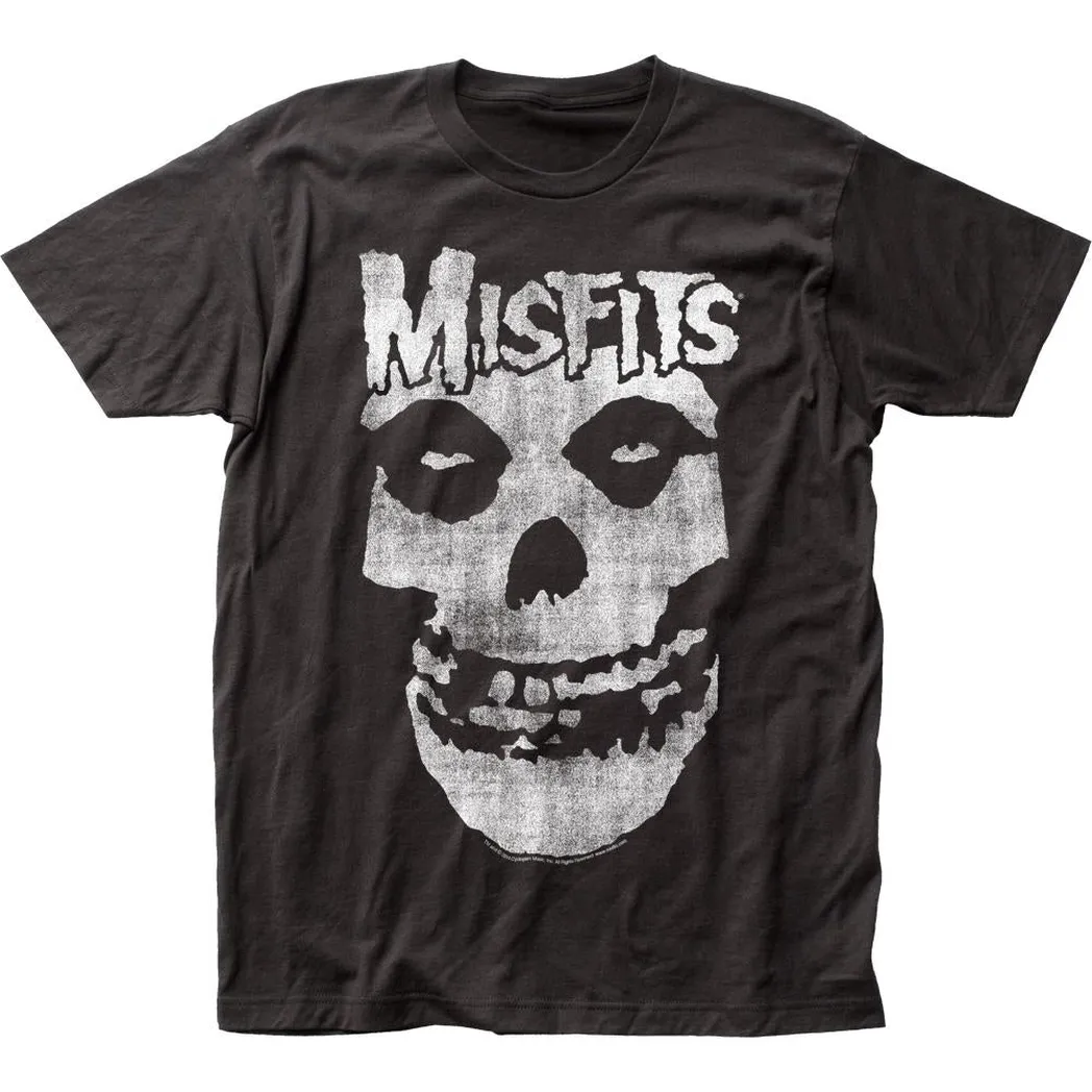 The Misfits Distressed Skull Mens T Shirt Black