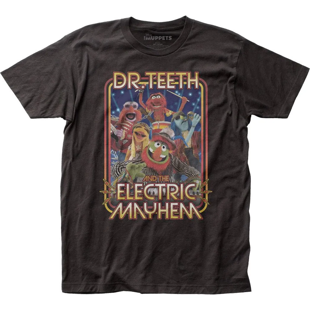 The Muppets Dr Teeth Band Mens T Shirt Black