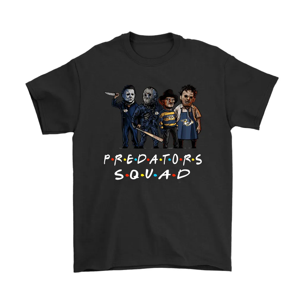 The Nashville Predators Squad Horror Killers Friends Nhl Unisex T-Shirt, Hoodie, Sweatshirt